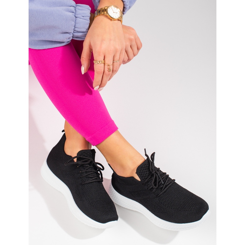 Shelovet crne sportske cipele od tekstila crno 1