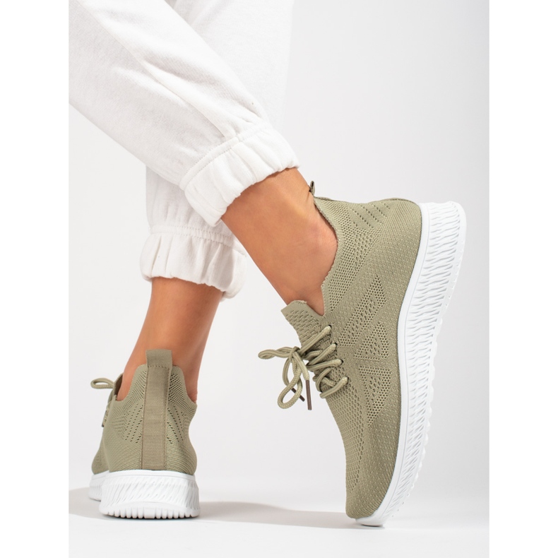 Shelovet zelene tekstilne sportske cipele zelena 2