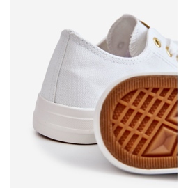 News Ženske klasične tenisice bijele i zlatne Ecoma bijela 2