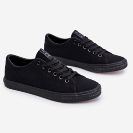 News Ženske klasične tenisice na vezanje crne Eleya crna 1