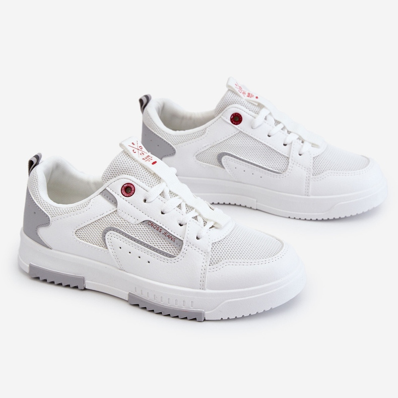 Ženske Cross Jeans niske tenisice LL2R4011C Bijele bijela 1