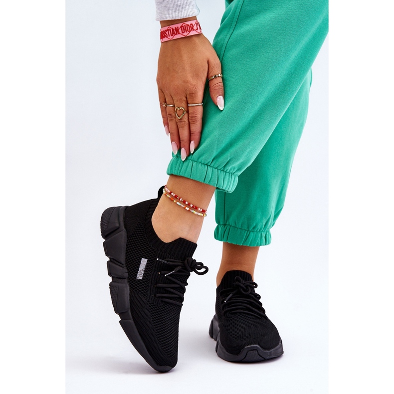 Ženske lagane tenisice Memory Foam System Big Star JJ274269 crne crna 1