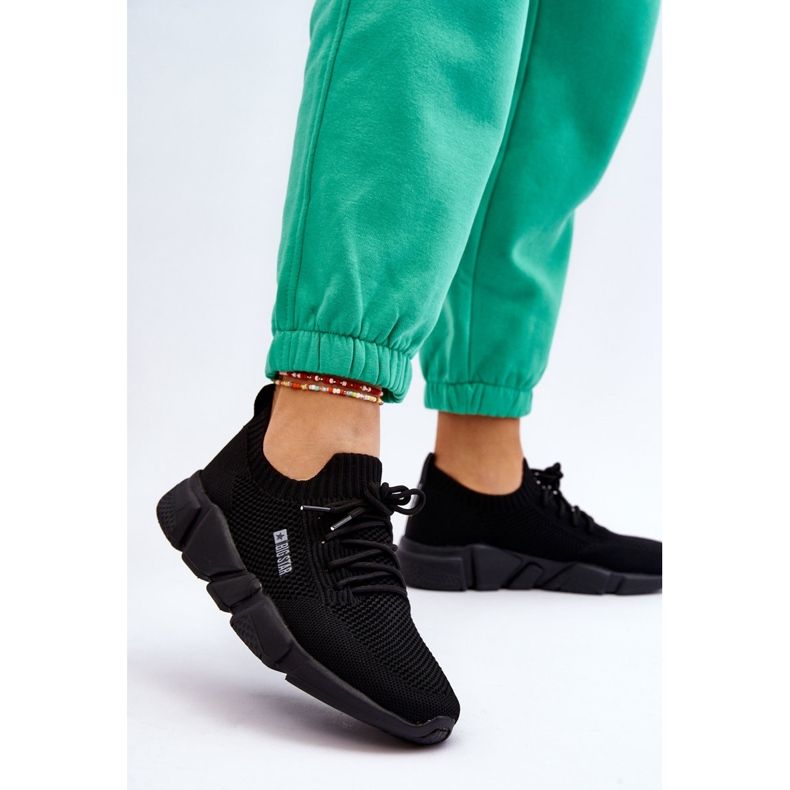 Ženske lagane tenisice Memory Foam System Big Star JJ274269 crne crna 2