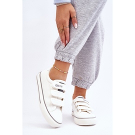 Klasične tekstilne tenisice s čičakom Big Star LL274A203 Bijele bijela 1