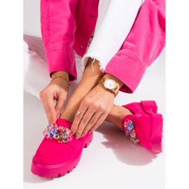 Vinceza roze ženske cipele sa kristalima ružičasta 1