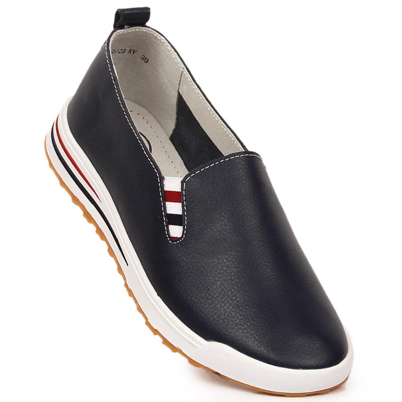 Kožne ženske slip-on tenisice tamnoplave Filippo DP3510/23 plava 1