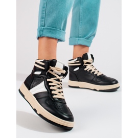 Ženske Shelovet visoke crne tenisice crno 1