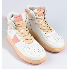 Ženske Shelovet visoke bijele tenisice bijela 1