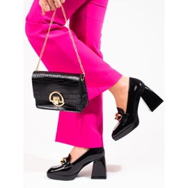 Cipele na postolju Vinceza crne crno 2