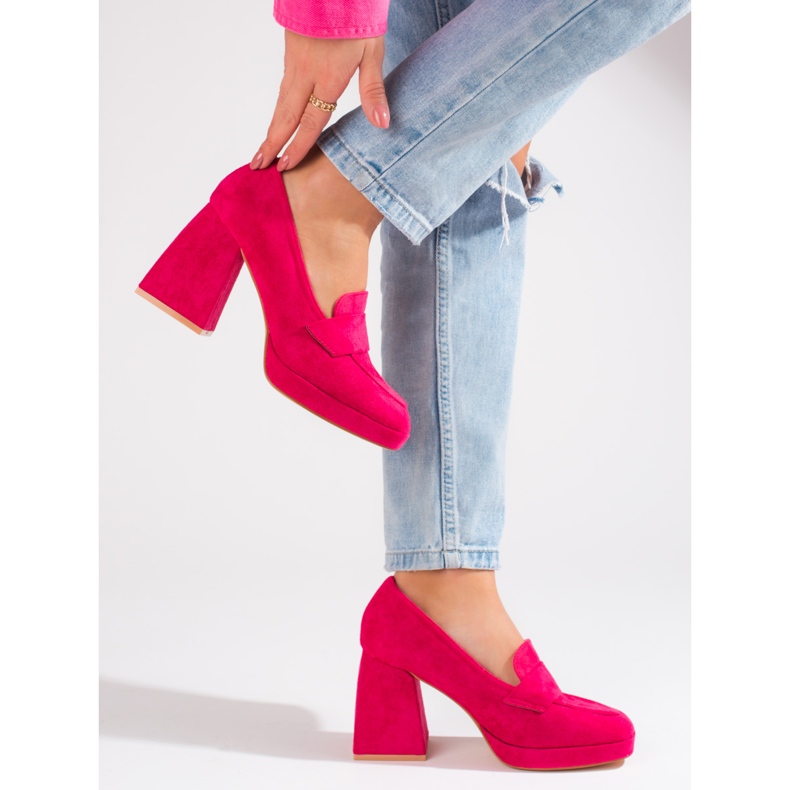 Ružičaste cipele s visokom petom iz Vinceza ružičasta 2