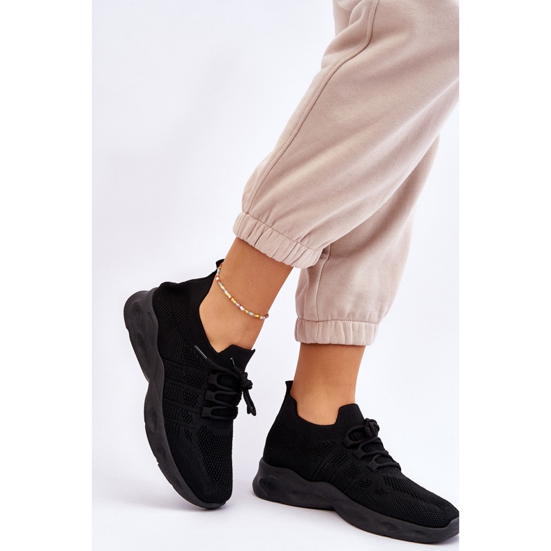 PG1 Crne Ellison ženske sportske cipele s natikačama crna 2