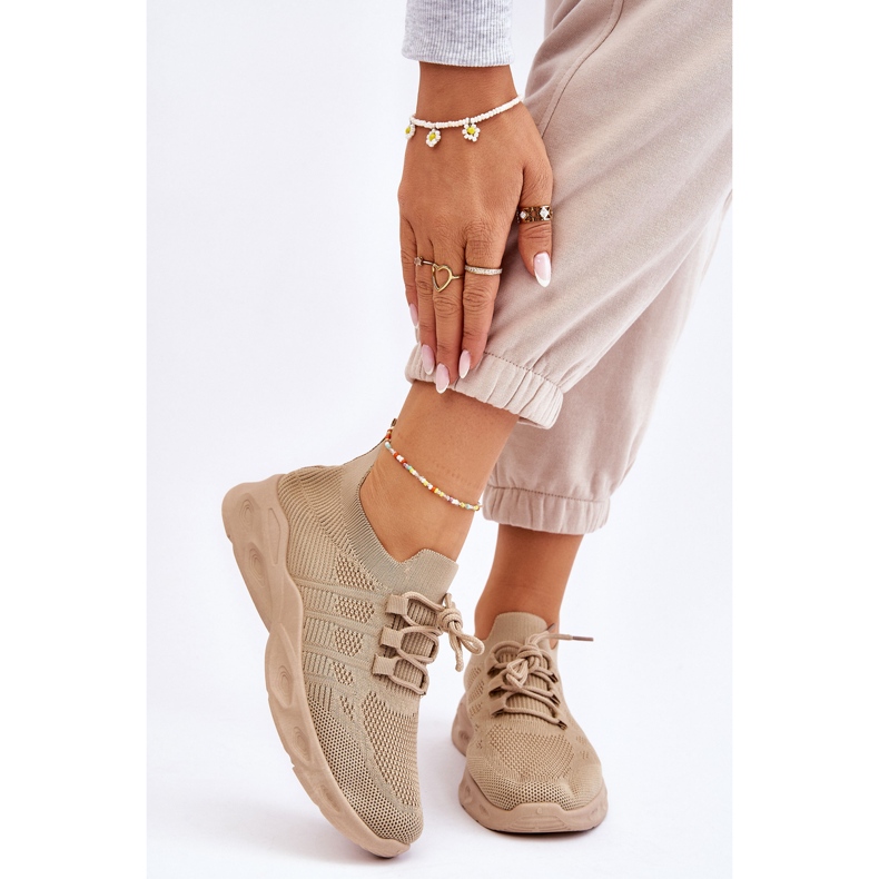 PG1 Ellison ženske sportske cipele s natikačama bež boje 1