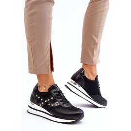 PG1 Crne Adley tenisice s nitnama crna 2