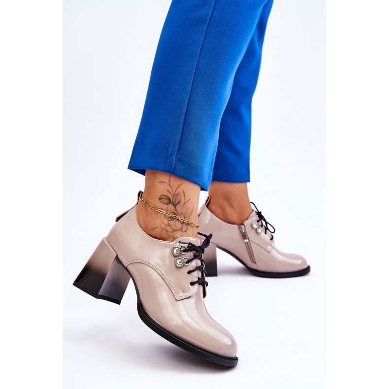 S.Barski Moderne svijetlo bež visoke pete Darren 2