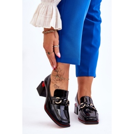 S.Barski Udobne cipele na nisku petu crne Valenti crno 1