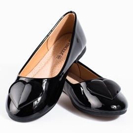 Dječje Vinceza bijele balerinke sa srcem crno 1