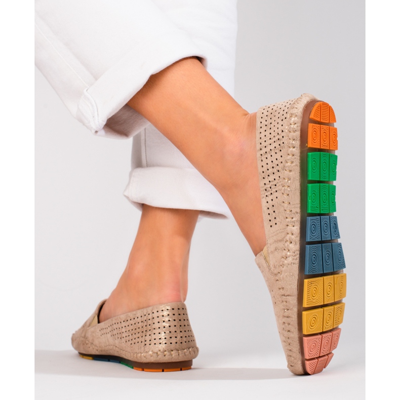 Ženske zlatne ažurne natikače iz Sheloveta zlatni 2