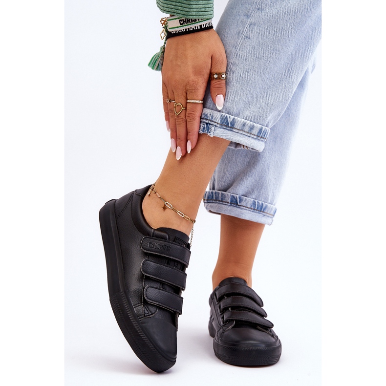 Klasične tenisice na čičak Big Star LL274A206 crne crno 1