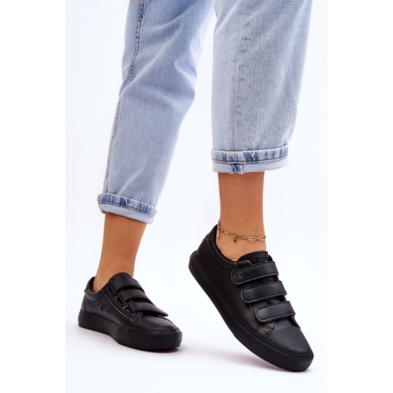 Klasične tenisice na čičak Big Star LL274A206 crne crna 2