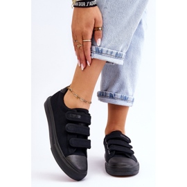 Klasične tekstilne tenisice s čičkom Big Star LL274A204 crne crno 1