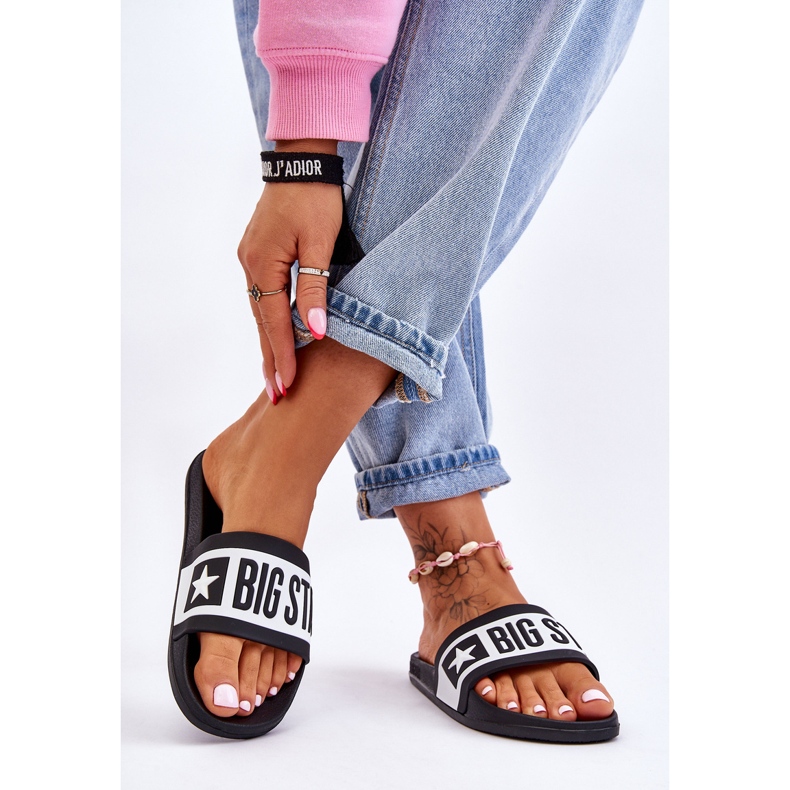 Ženske klasične papuče Big Star LL274739 crne crno 2