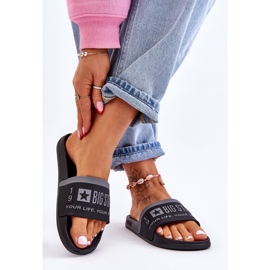 Lagane ženske papuče Big Star LL274732 crne crna 2