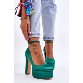 BM Modne salonke na visoku petu Green Hayden zelena 1