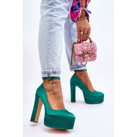 BM Modne salonke na visoku petu Green Hayden zelena 2