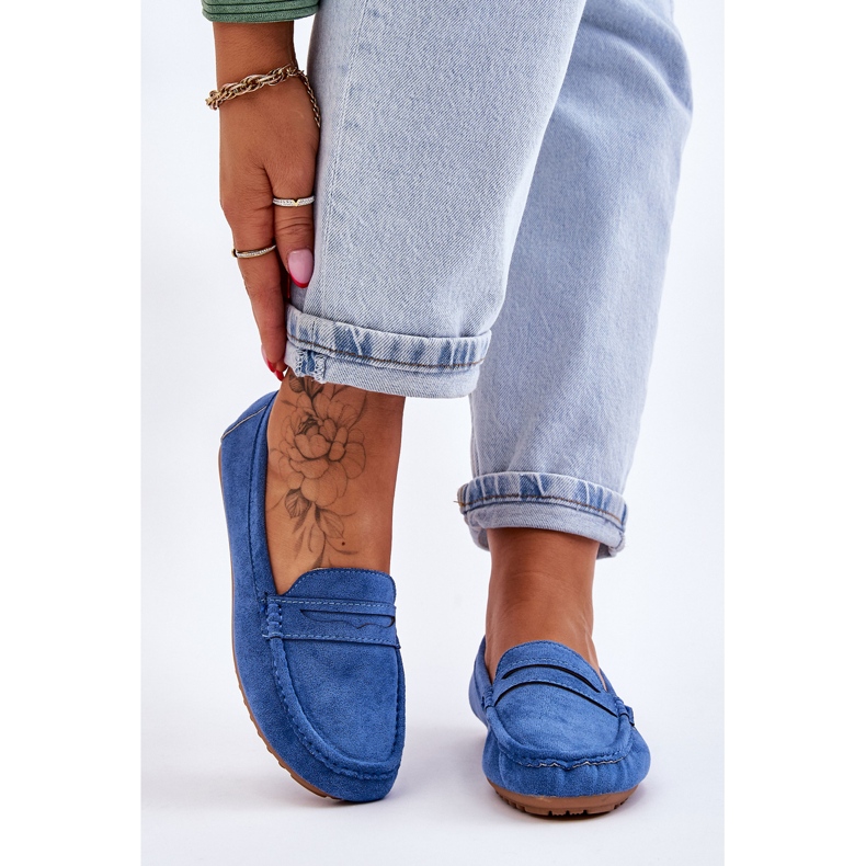 FC3 Ženske klasične antilop mokasine Plava Ivana 1