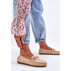 FC3 Klasične natikače od brušene kože s bež Arla ukrasima 2