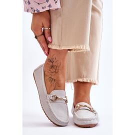 FC3 Klasične natikače od brušene kože s ukrasima u Arla sivoj boji siva 1