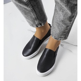 PA1 Shelia crne tenisice od eko kože crna 1