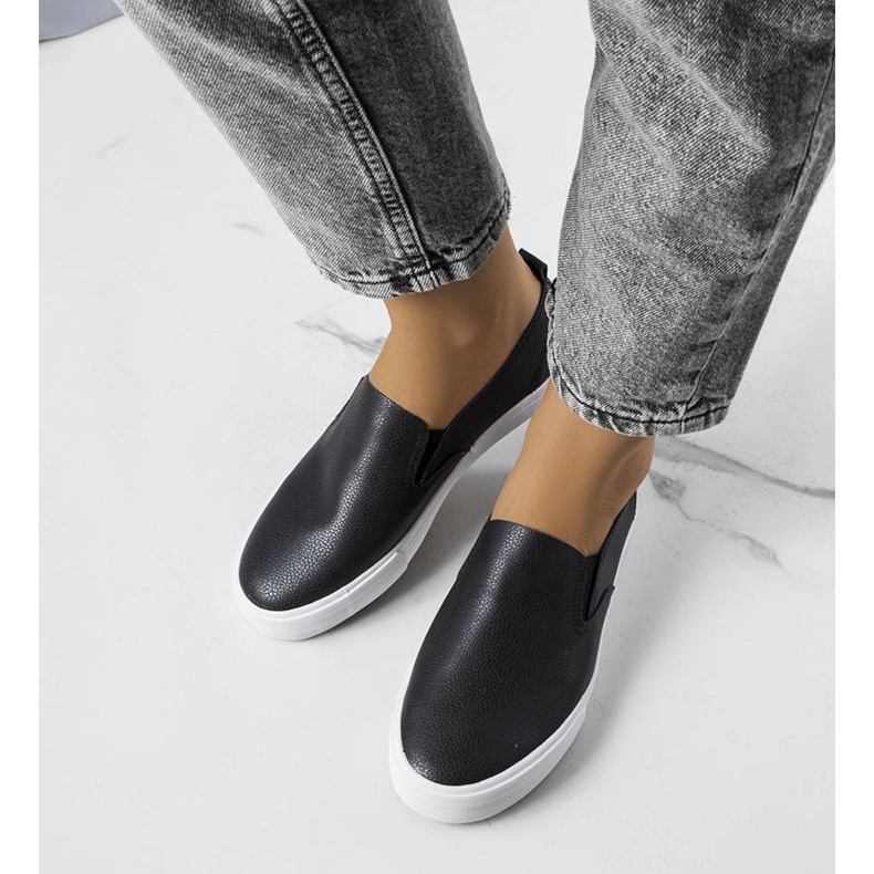 PA1 Shelia crne tenisice od eko kože crna 1