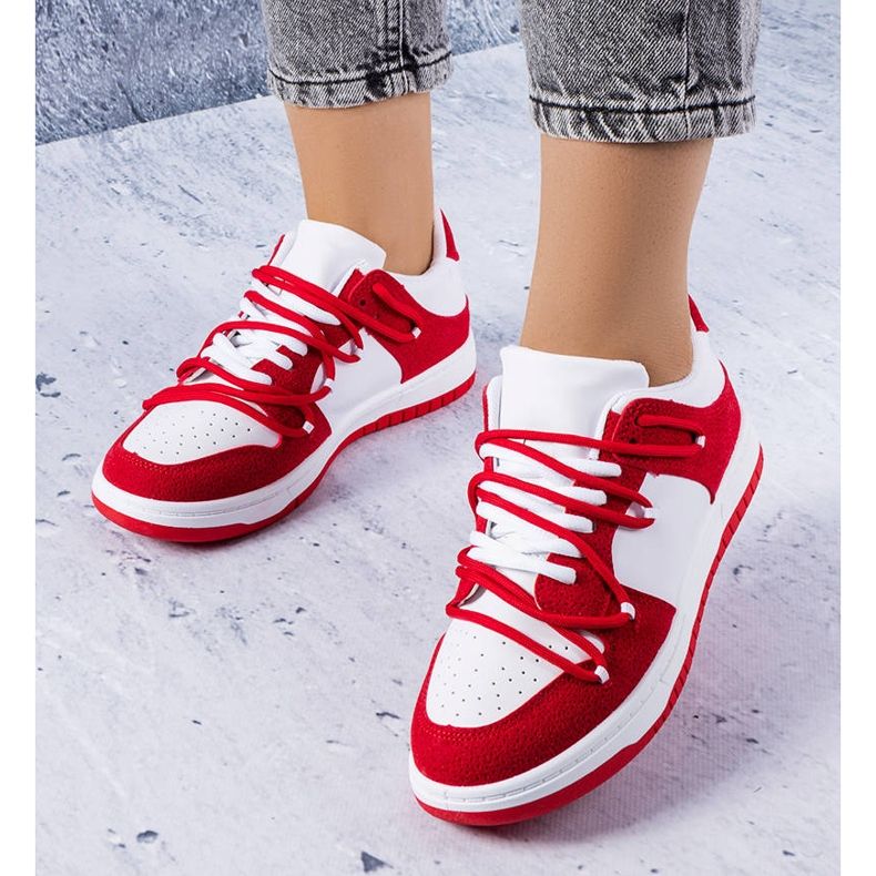 PA1 Crvene tenisice od miješanih materijala iz Hile bijela 1