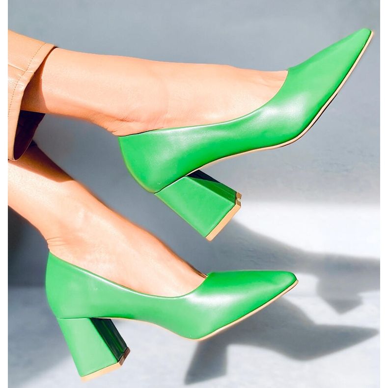 PA1 Althea Green cipele s visokom petom zelena 1