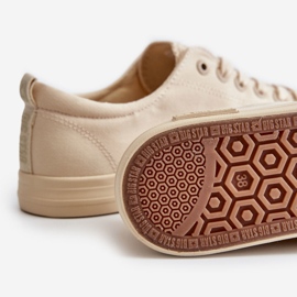 Ženske glatke niske tenisice Big Star LL274061 Bež 1