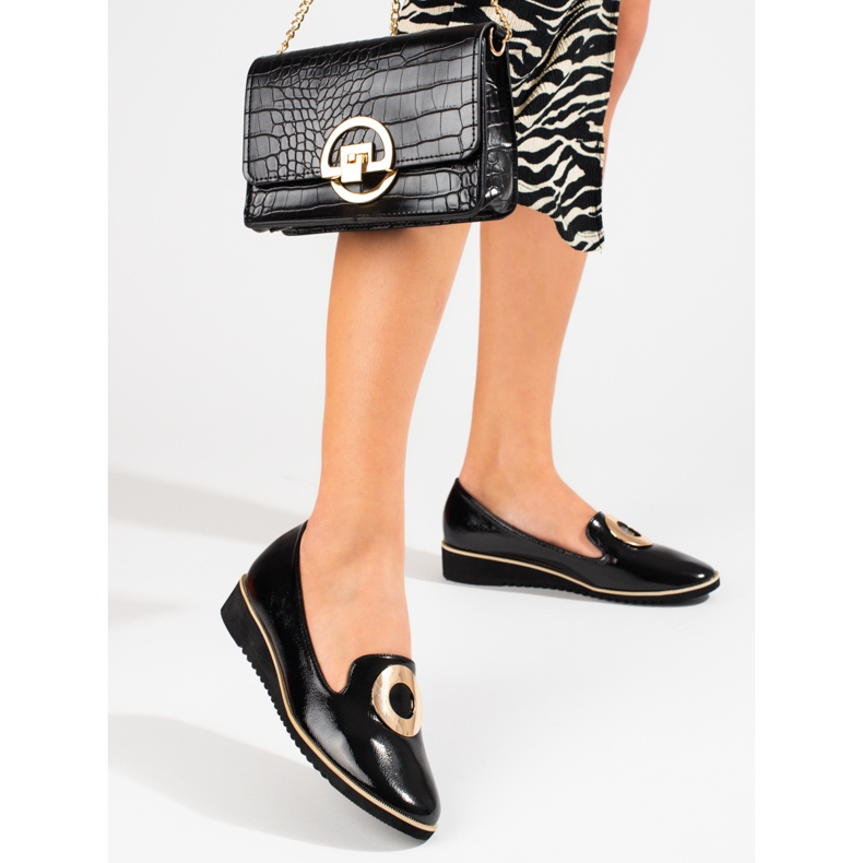 Lakirane crne natikače Shelovet crna 1