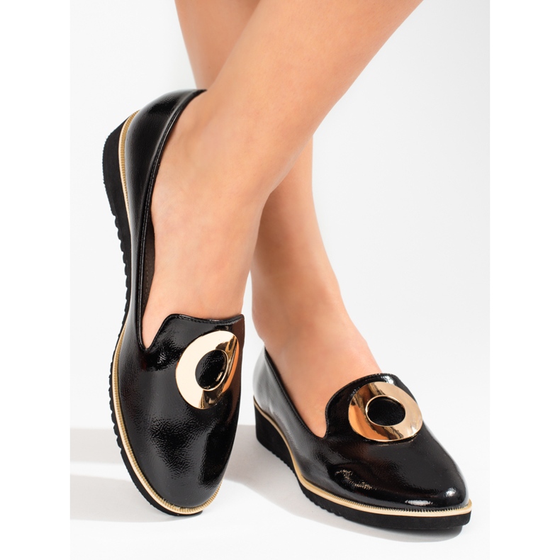 Lakirane crne natikače Shelovet crna 2