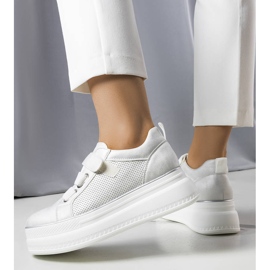 PA1 Armina srebrne tenisice s platformom srebro 1