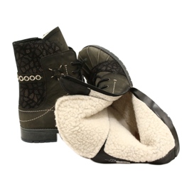 Ženske tople kožne čizme Maciejka Olive 03961-24 zelena 6