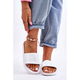 Modne ženske papuče Big Star LL274A159 Bijele bijela 1