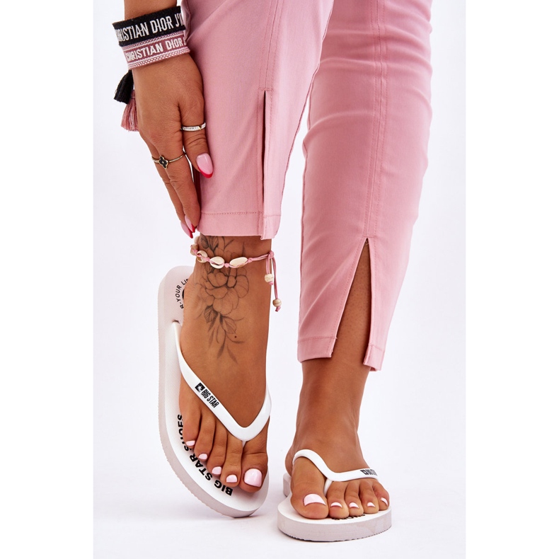 Udobne Big Star japanke LL274795 Bijele bijela 1