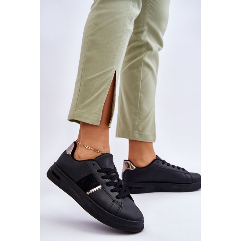 PG1 Ženske sportske cipele s platformom Black Soris crna 2