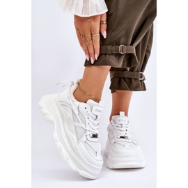 Sportske cipele na masivnu platformu GOE LL2N4029 Bijele bijela 1