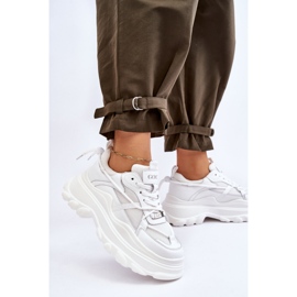 Sportske cipele na masivnu platformu GOE LL2N4029 Bijele bijela 2