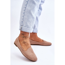 BM Klasične Nash balerinke od brušene kože bež 2