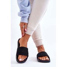 Modne ženske papuče Big Star LL274A158 crne crna 2