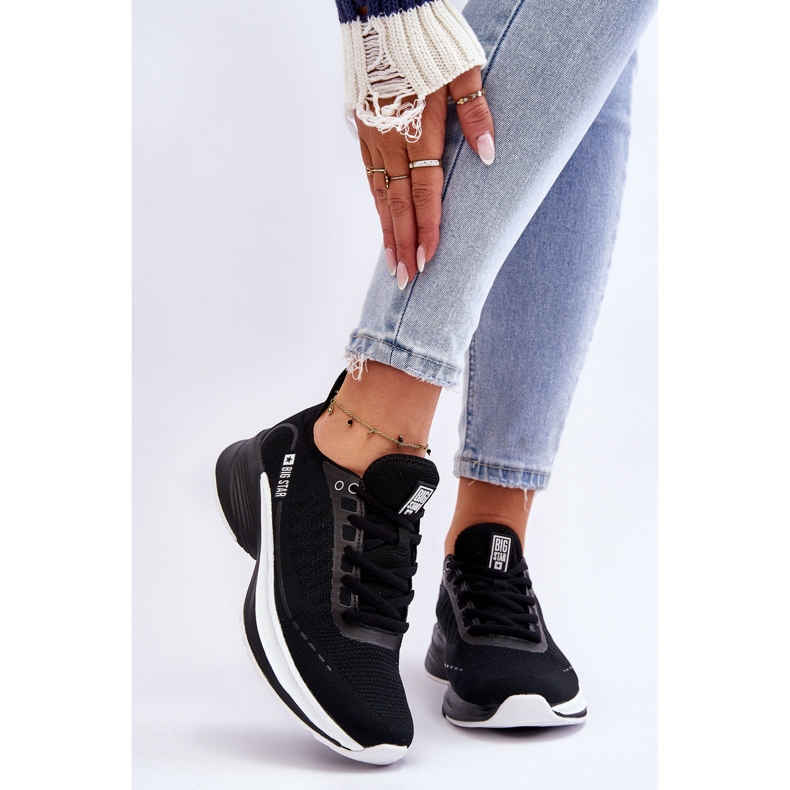 Sistem memorijske pjene Big Star Light Sportske cipele LL274327 crne crna 2