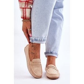 FC3 Ženske klasične antilop mokasine bež Ivana 1