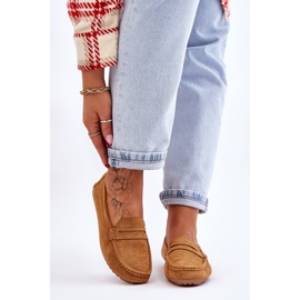 FC3 Ženske Camel Ivana klasične natikače od brušene kože smeđa 1